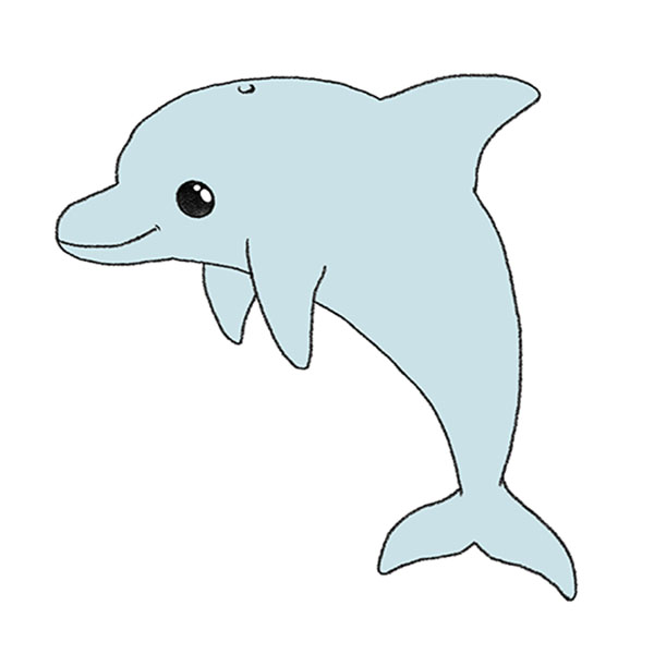 Cartoon Dolphin in Ocean | Stable Diffusion Online