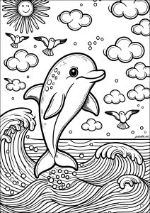 dolphin coloring pages
