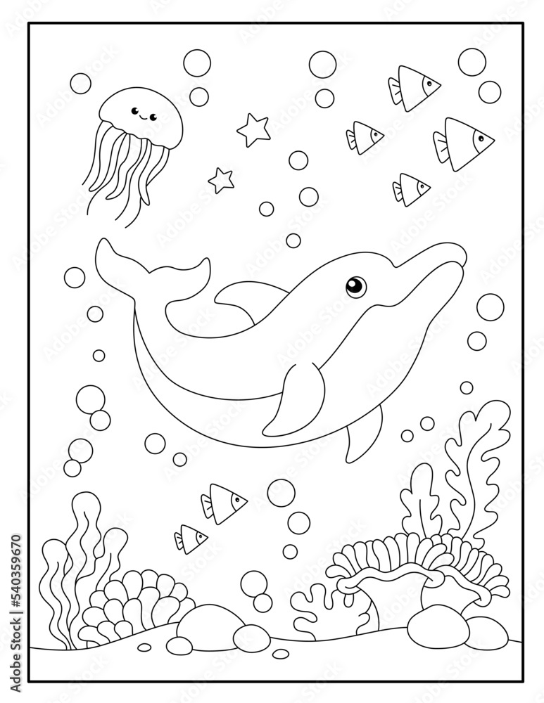 dolphin coloring pages