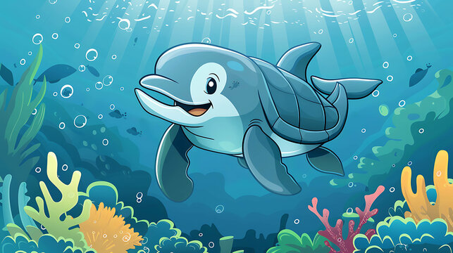 Cartoon Dolphin Images – Browse 127,345 Stock Photos, Vectors, and ...