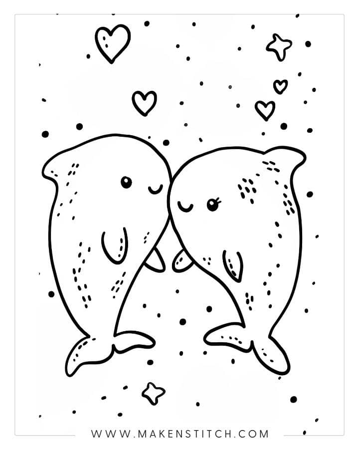 dolphin pictures to color