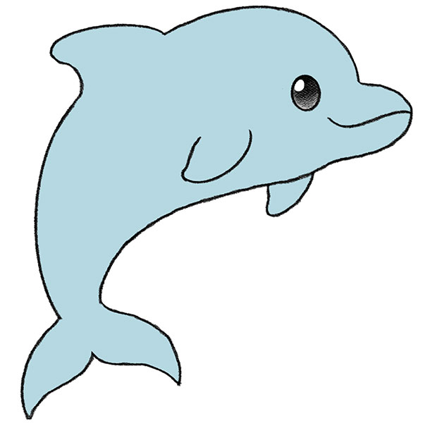 dolphins drawings for kids