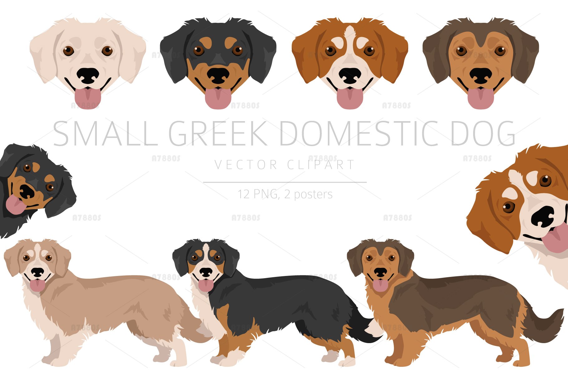 domestic dog cliparts