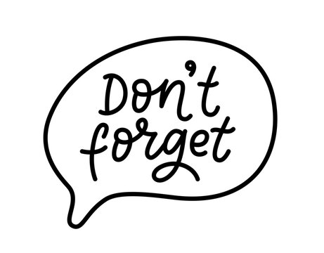 dont forget clipart