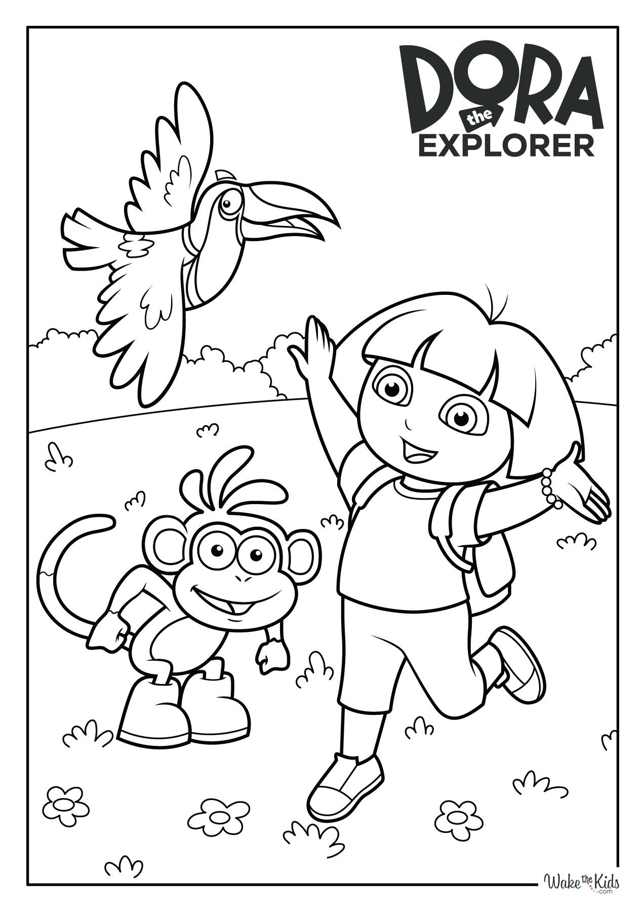 dora the explorer coloring pages