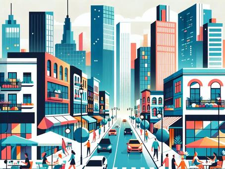 Free Vectors | city and downtown