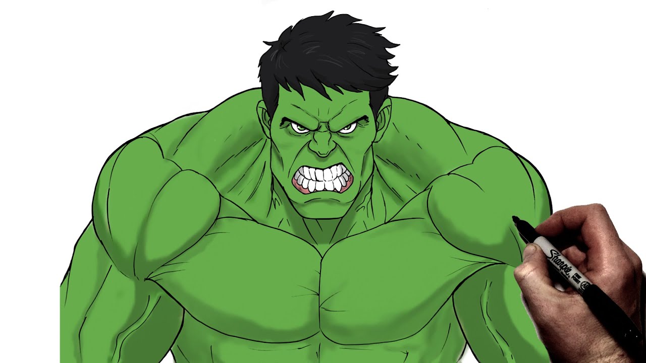 drawing of the hulk