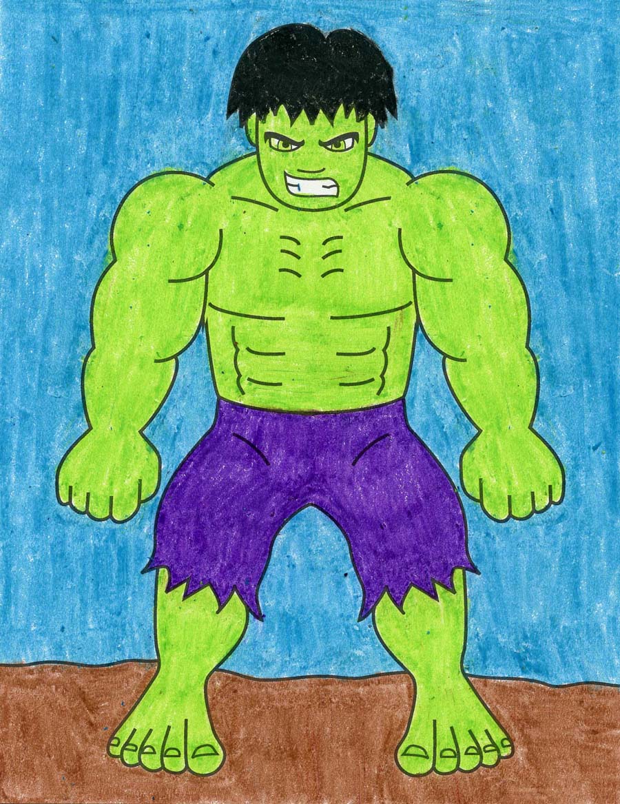drawing of the hulk