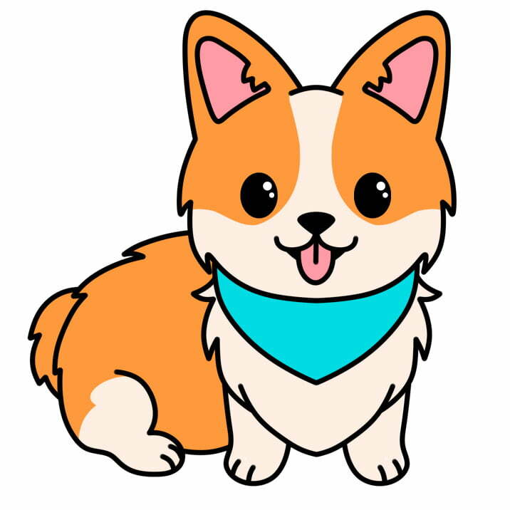 How to Draw a Cute Dog • Color Made Happy
