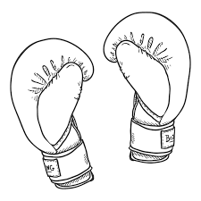 drawings of boxing gloves