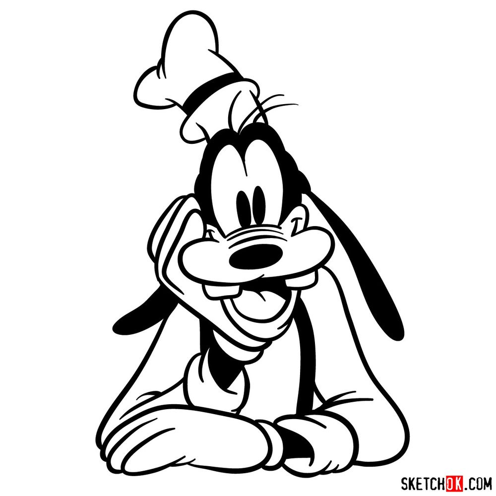 drawings of goofy