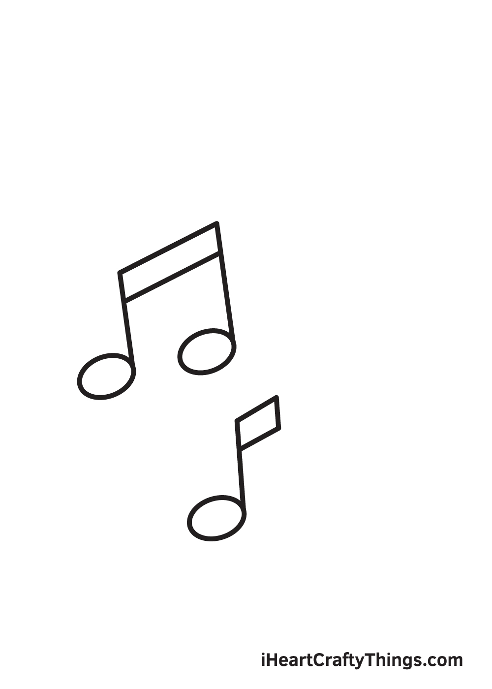 drawings of music notes