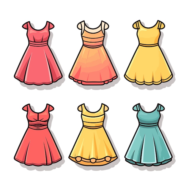 dresses cliparts
