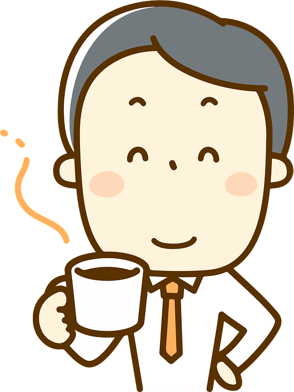 drinking coffee clipart