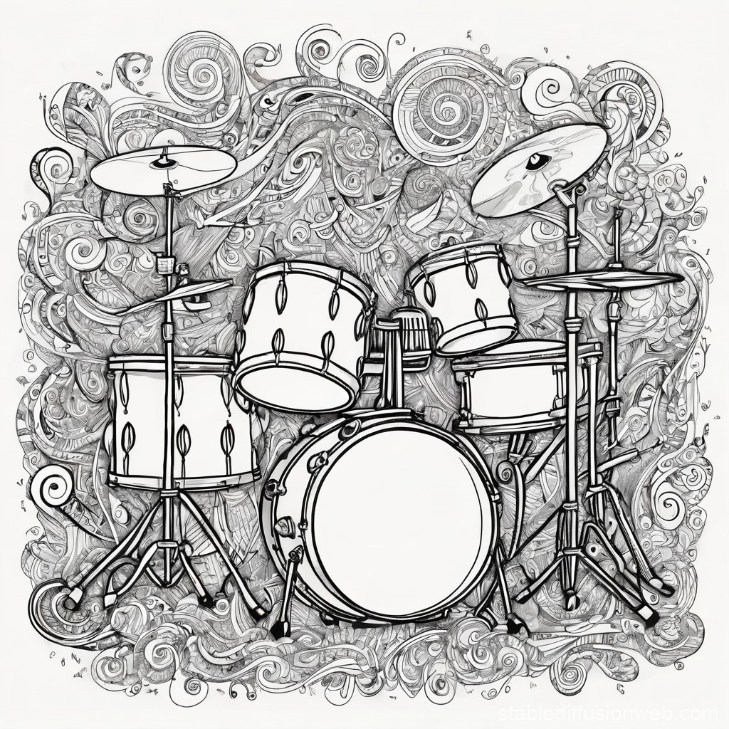 drum set clipart 2024