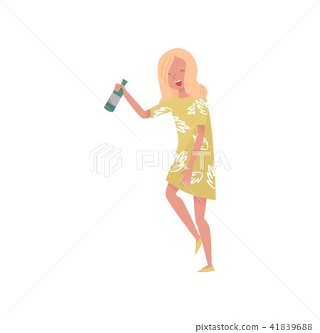 drunk girl cartoon