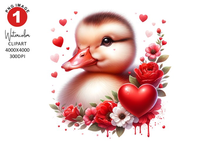 duck valentine cliparts