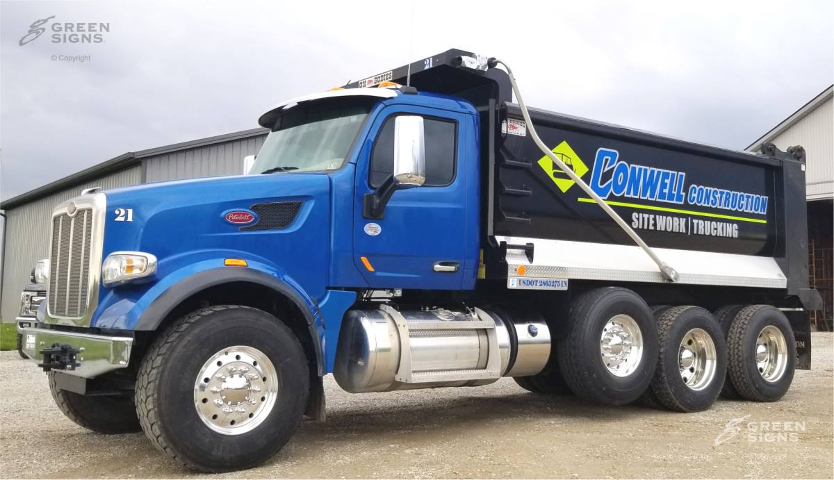 Conwell Construction &amp; Trucking - Dump Truck 3M Graphics - GSC 100 ...