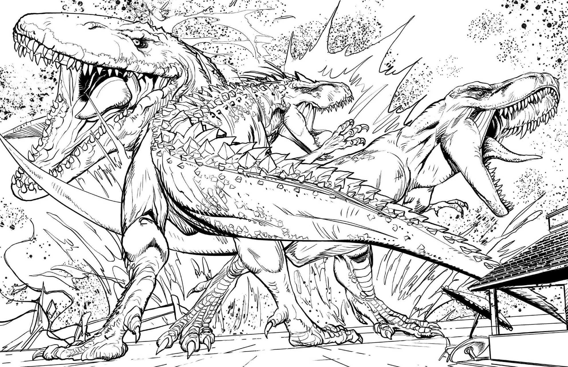 New Jurassic World Coloring Book Releasing In October ...