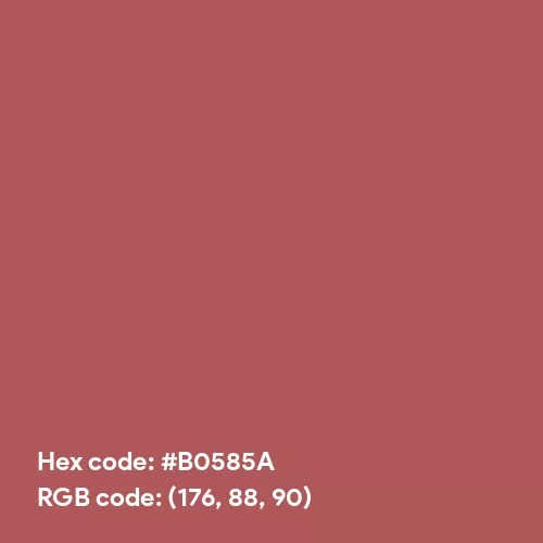 Dusky Red color hex code is #B0585A