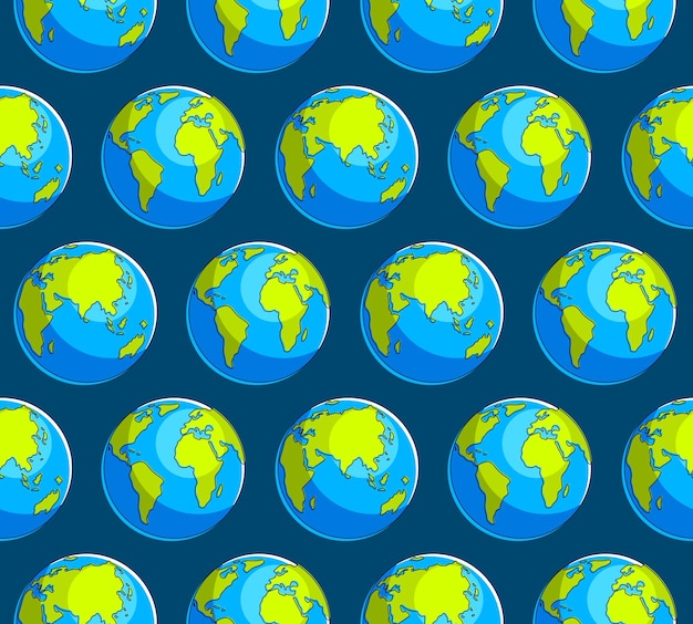 Premium Vector | Earth planet seamless background, backdrop for ...