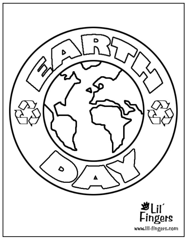 earth day coloring pages kindergarten