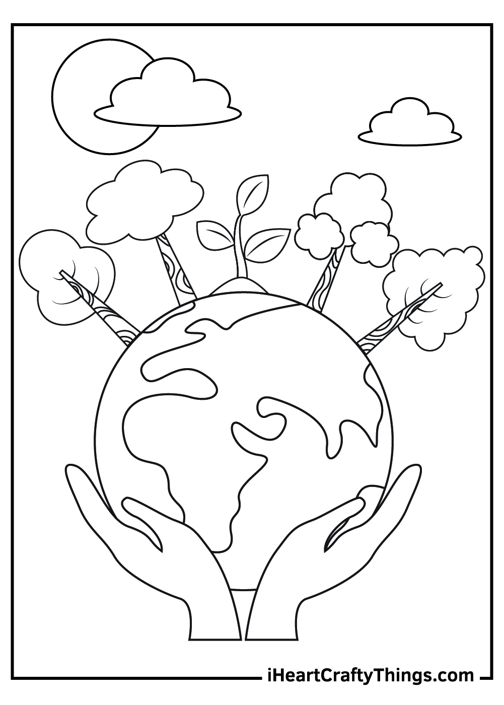 earth day pictures to color