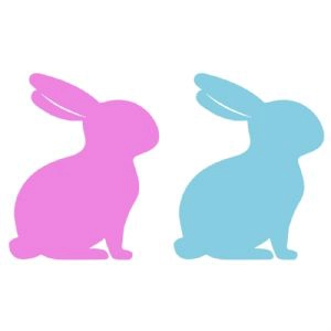 Easter Day Bunny SVG Cut File, Bunny Clipart Files