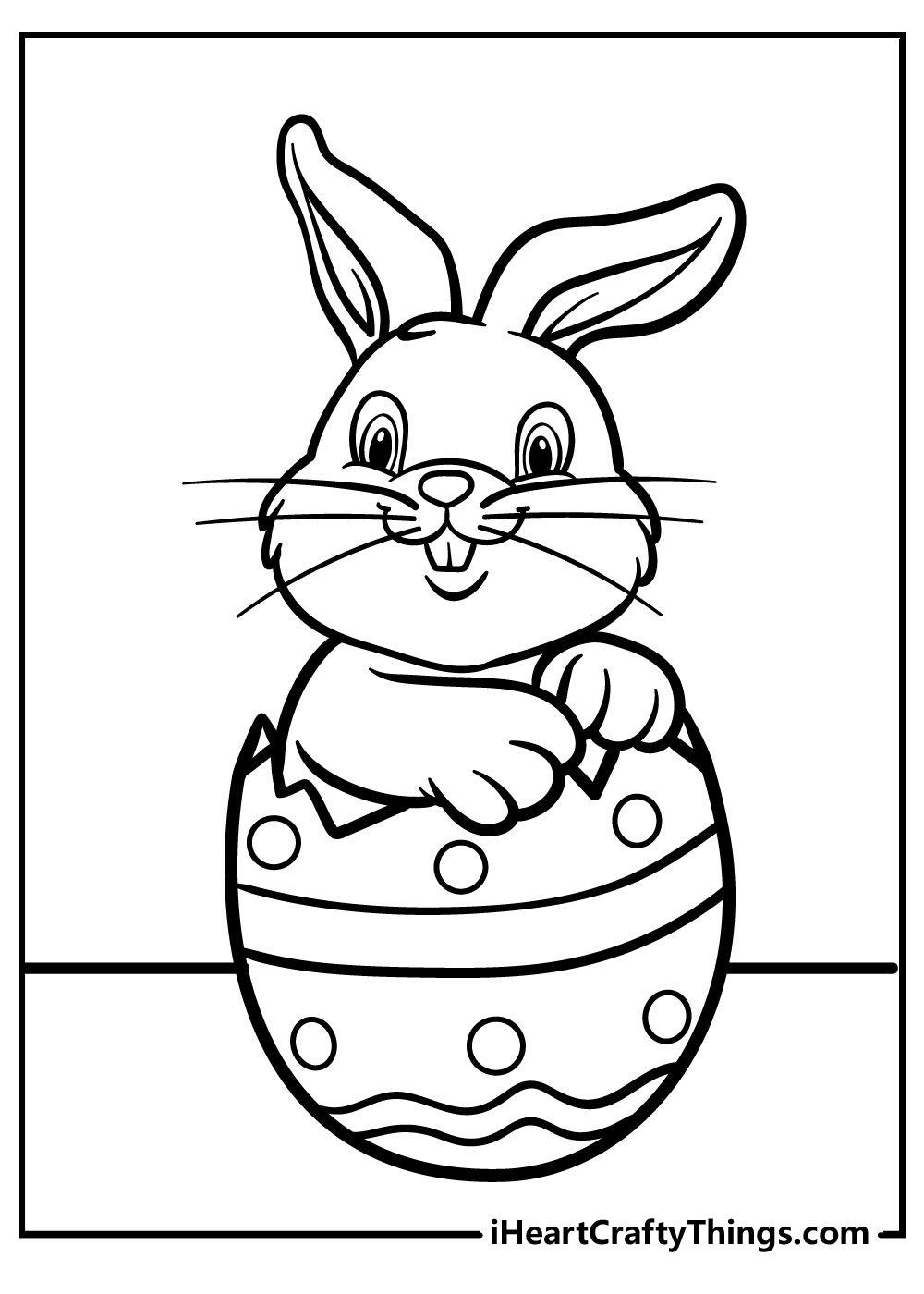 easter bunny coloring page