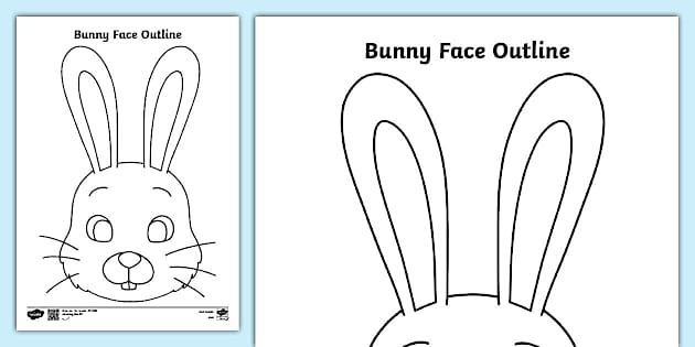 Cute Easter Rabbit to Colour for Kids | Primary Resources