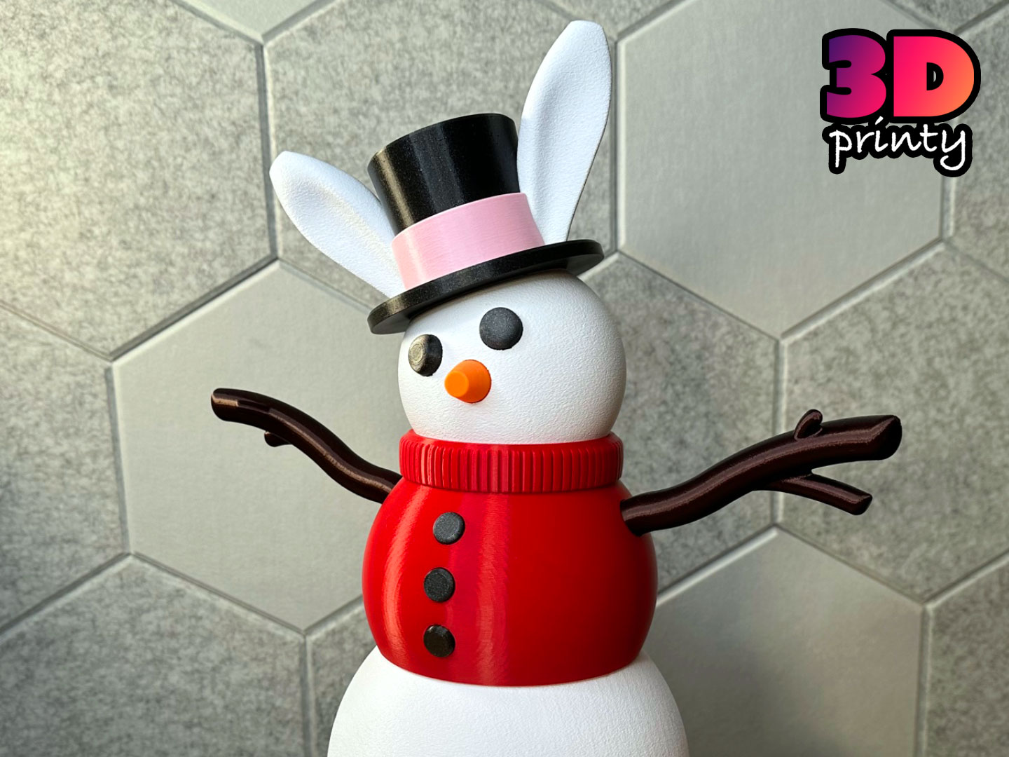 Giant Snowman - Easter Edition by 3D Printy | Download free STL ...
