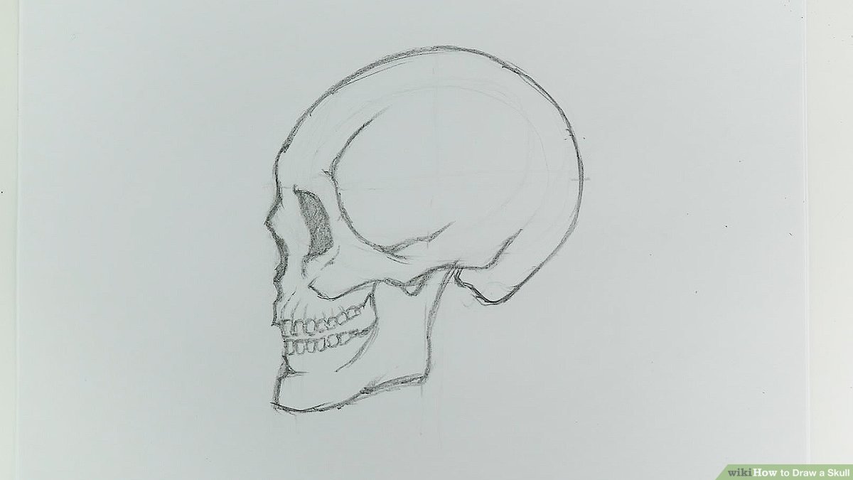 easy drawings of skulls