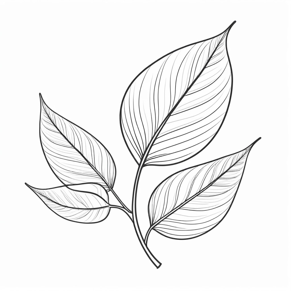 easy leaf cliparts