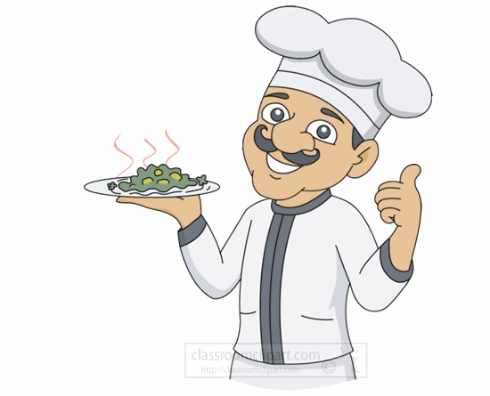 eating chef cliparts