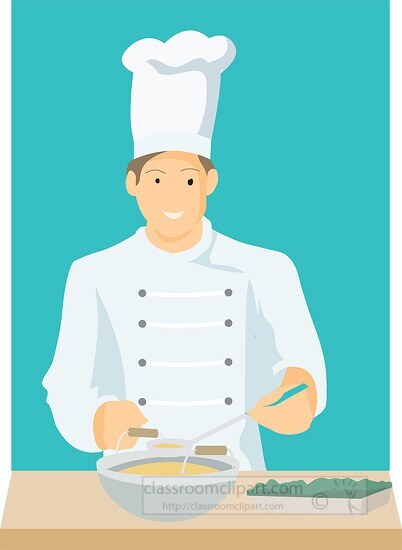 eating chef cliparts