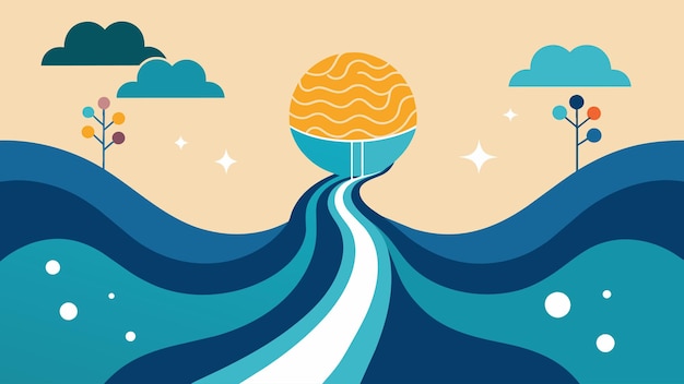 The ebb and flow of conscious thought like the steady rhythm of a ...