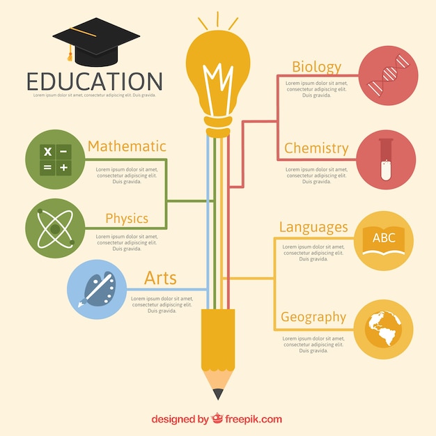 Free Vector | Education graphic