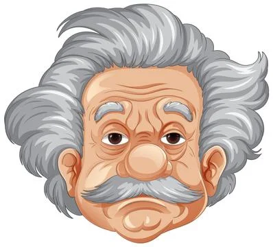 Albert Einstein cartoon character: Royalty Free #244767738