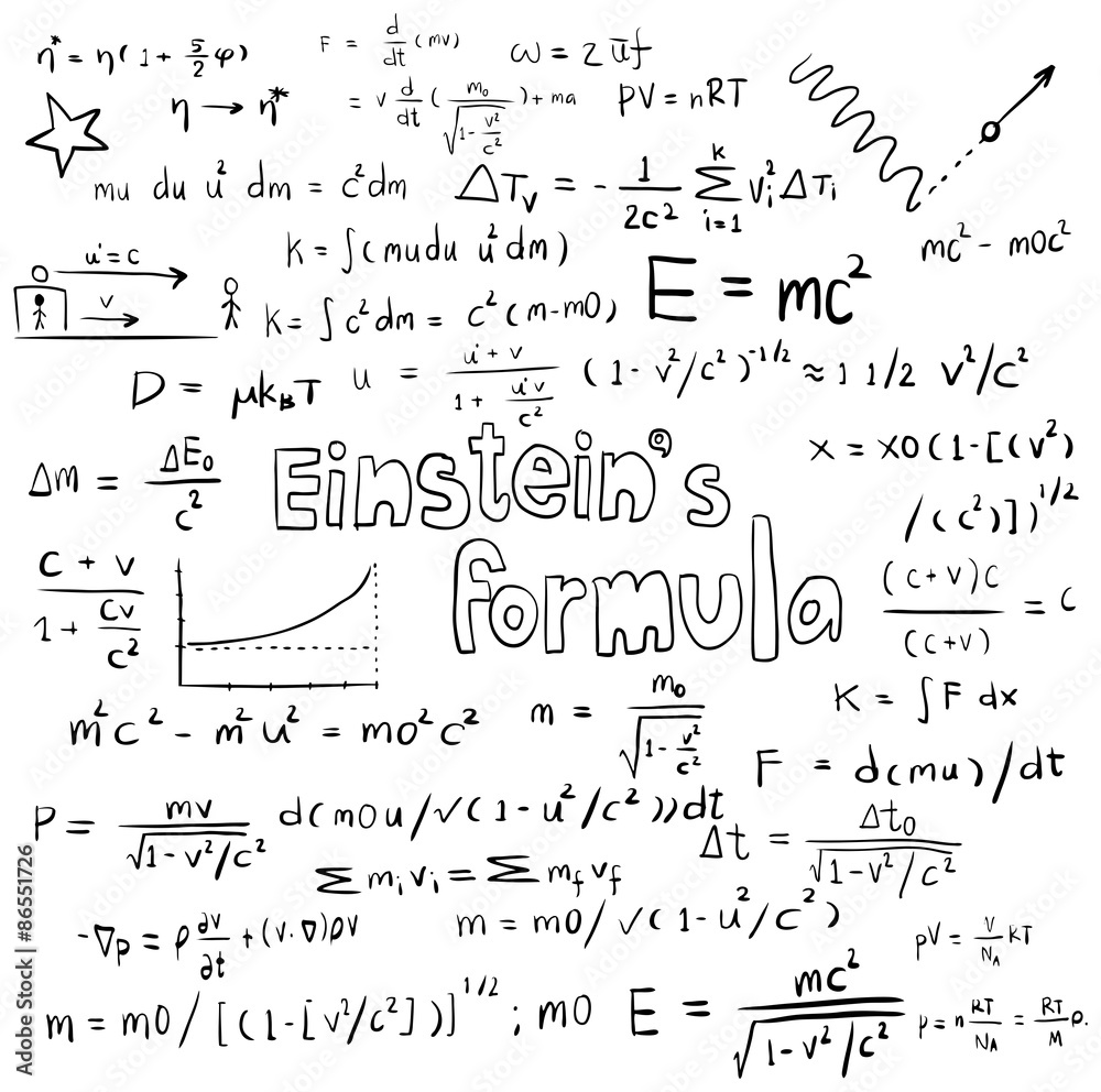 einstein cliparts equation