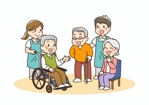 elderly family cliparts