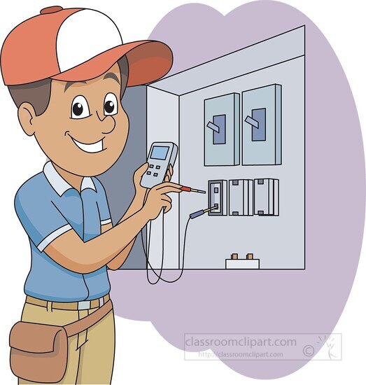 Occupation Clipart-electrician clipart