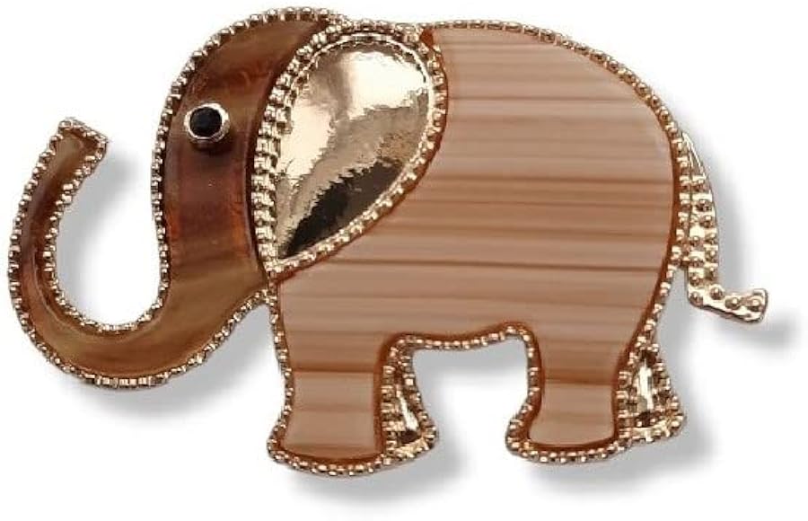 Magnetic Brooch Scarf Clip Clothing Poncho Bags Boots Elephant Gold -  Beige, Metal : Amazon.de: Fashion