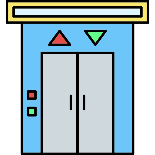 Elevator Generic Thin Outline Color icon | clipart library