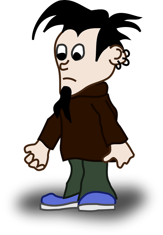 Emo Guy - Free vector clipart images on clipart library.com