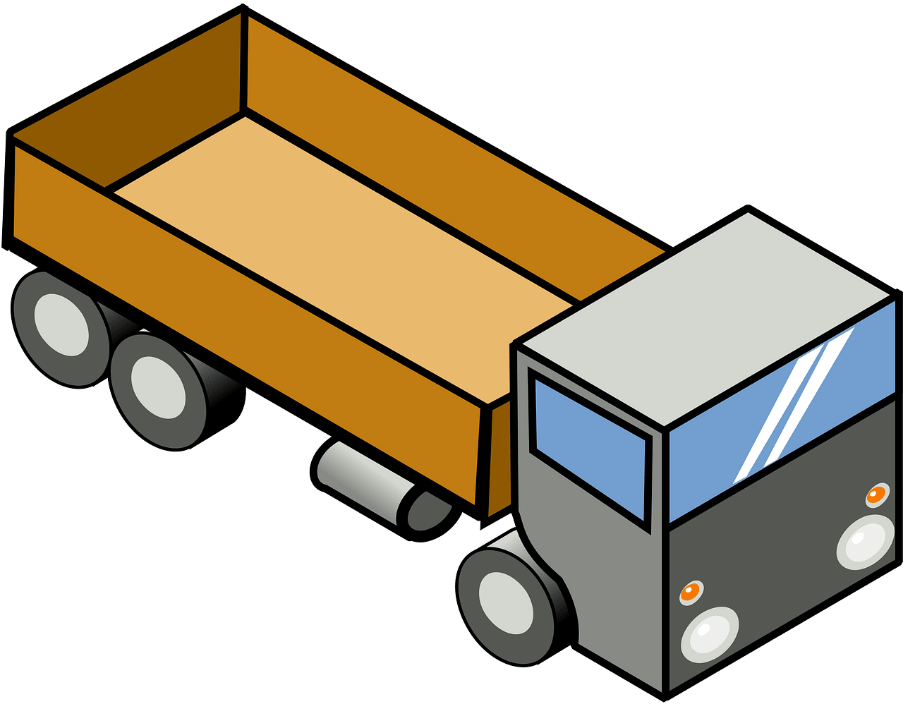 empty truck cliparts