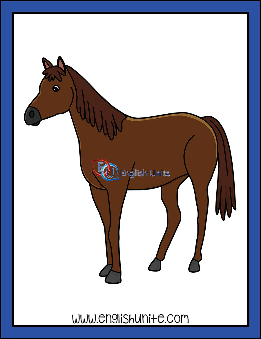 english horse cliparts