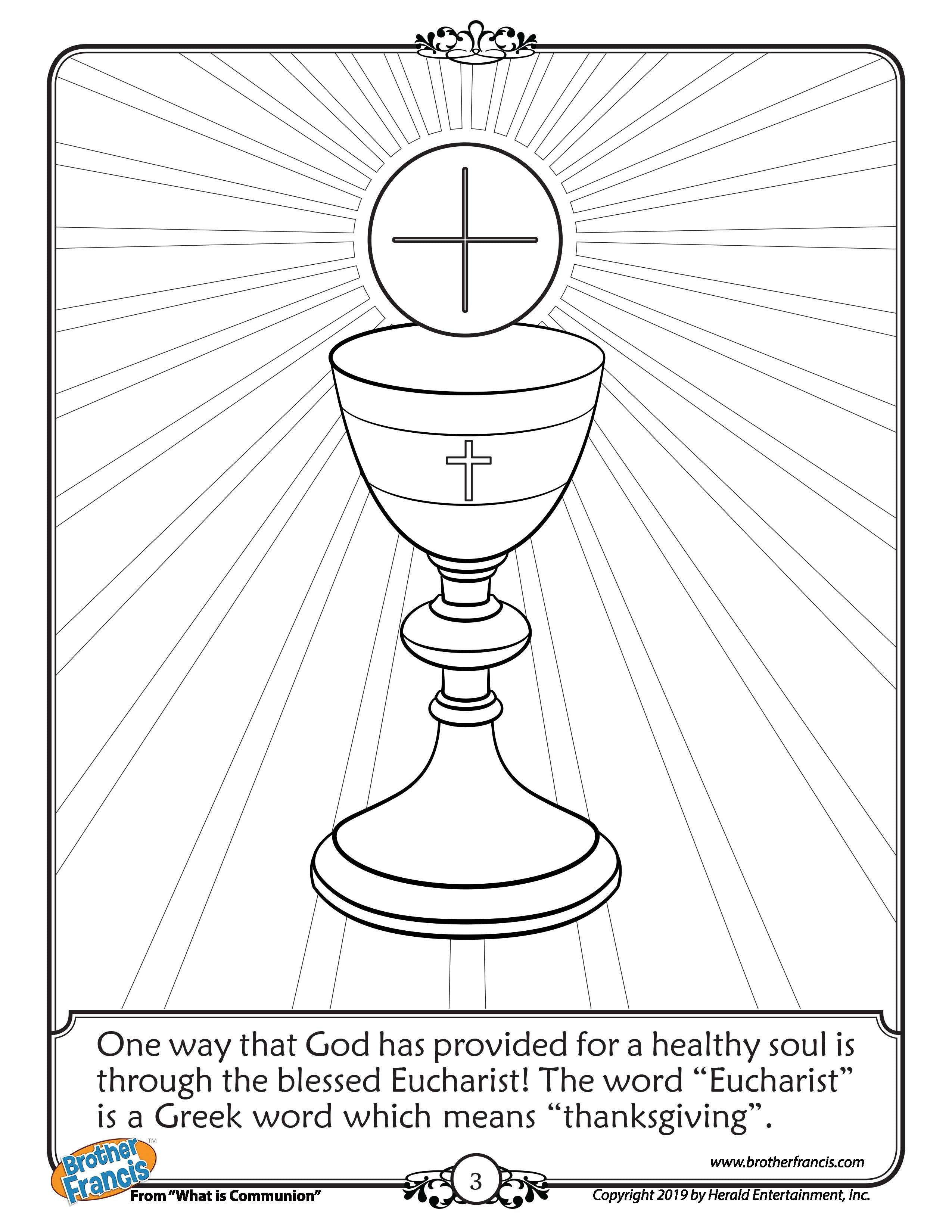 eucharist coloring pages