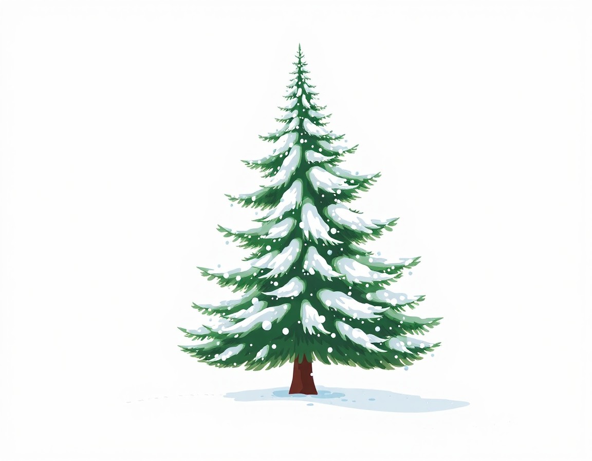 evergreen tree clipart 2024