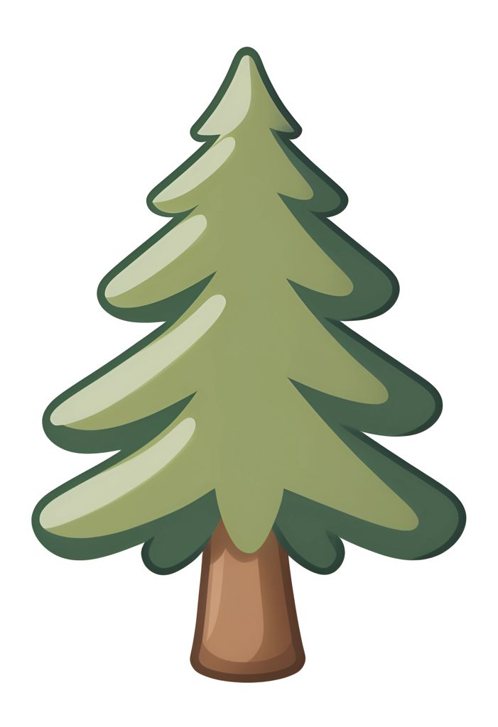 evergreen tree clipart 2024