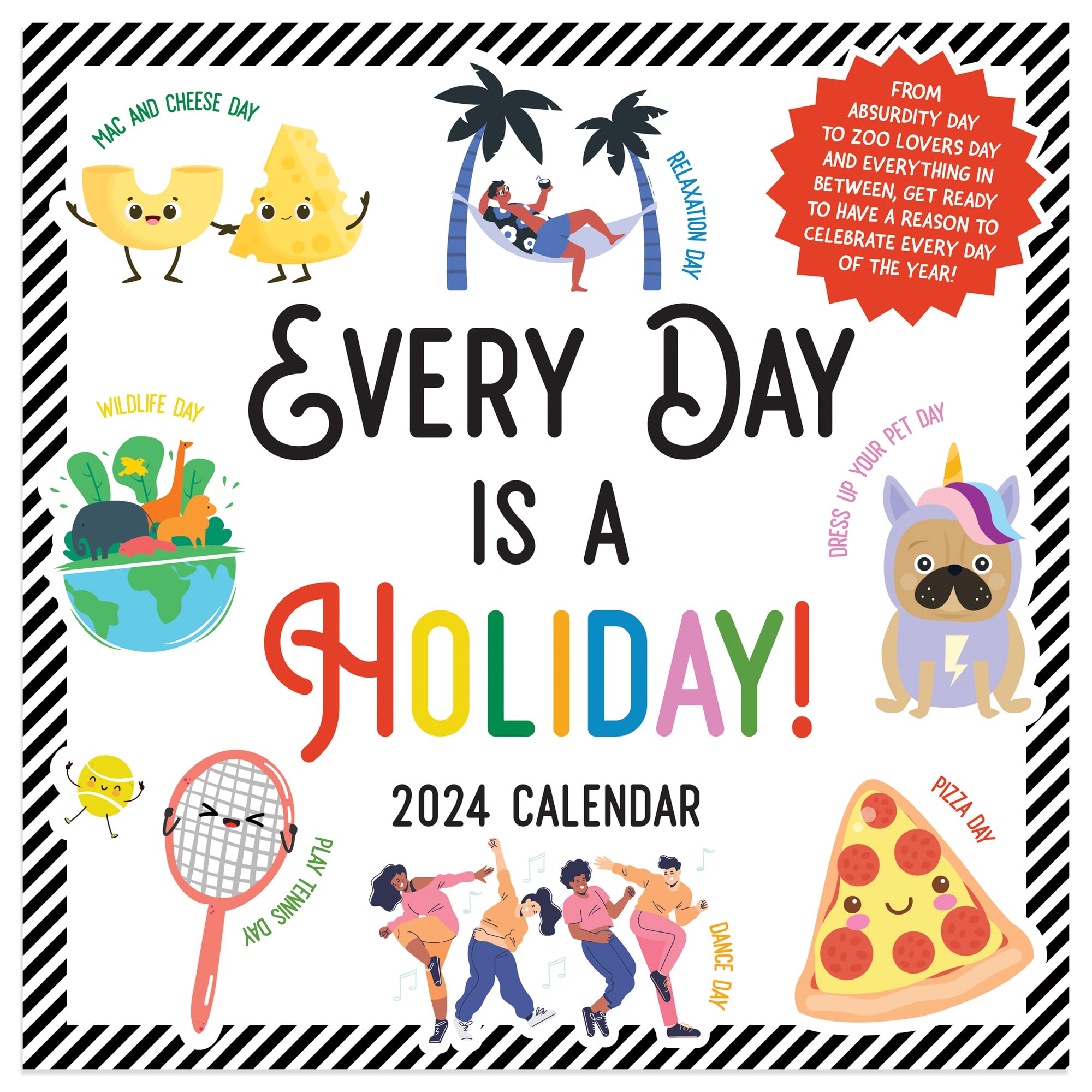 TF PUBLISHING 2024 Every Days A Holiday Mini Calendar | Large ...